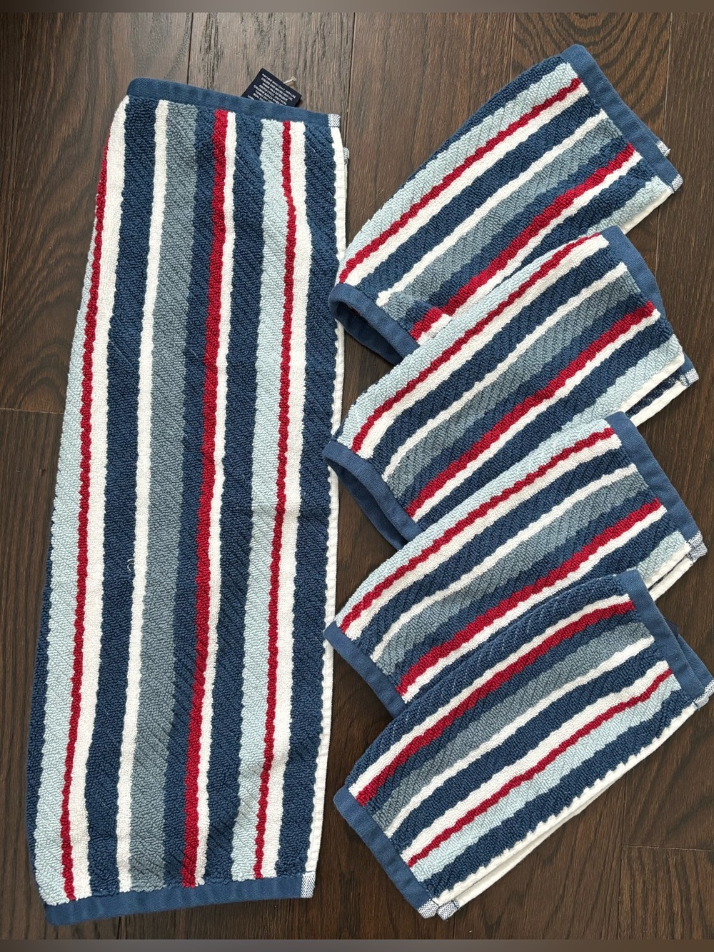 NAUTICA HOME BATH TOWELS AMERICANA NAUTICAL